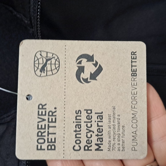 Puma Black/White Zip Up Jacket. Size Medium NWT - Picture 9 of 12